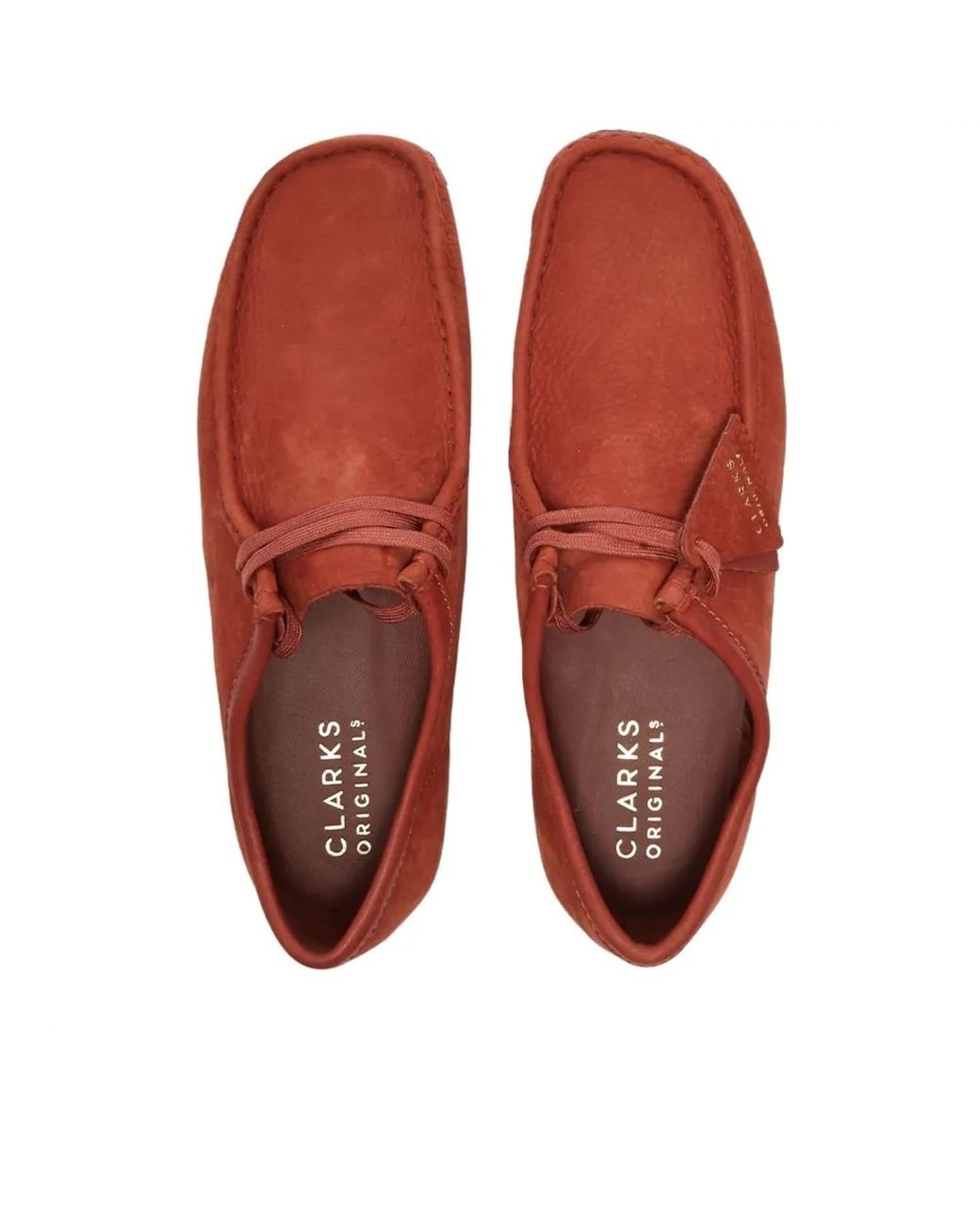 Clarks Wallabee Burgundy Suede in Red for Men | Lyst