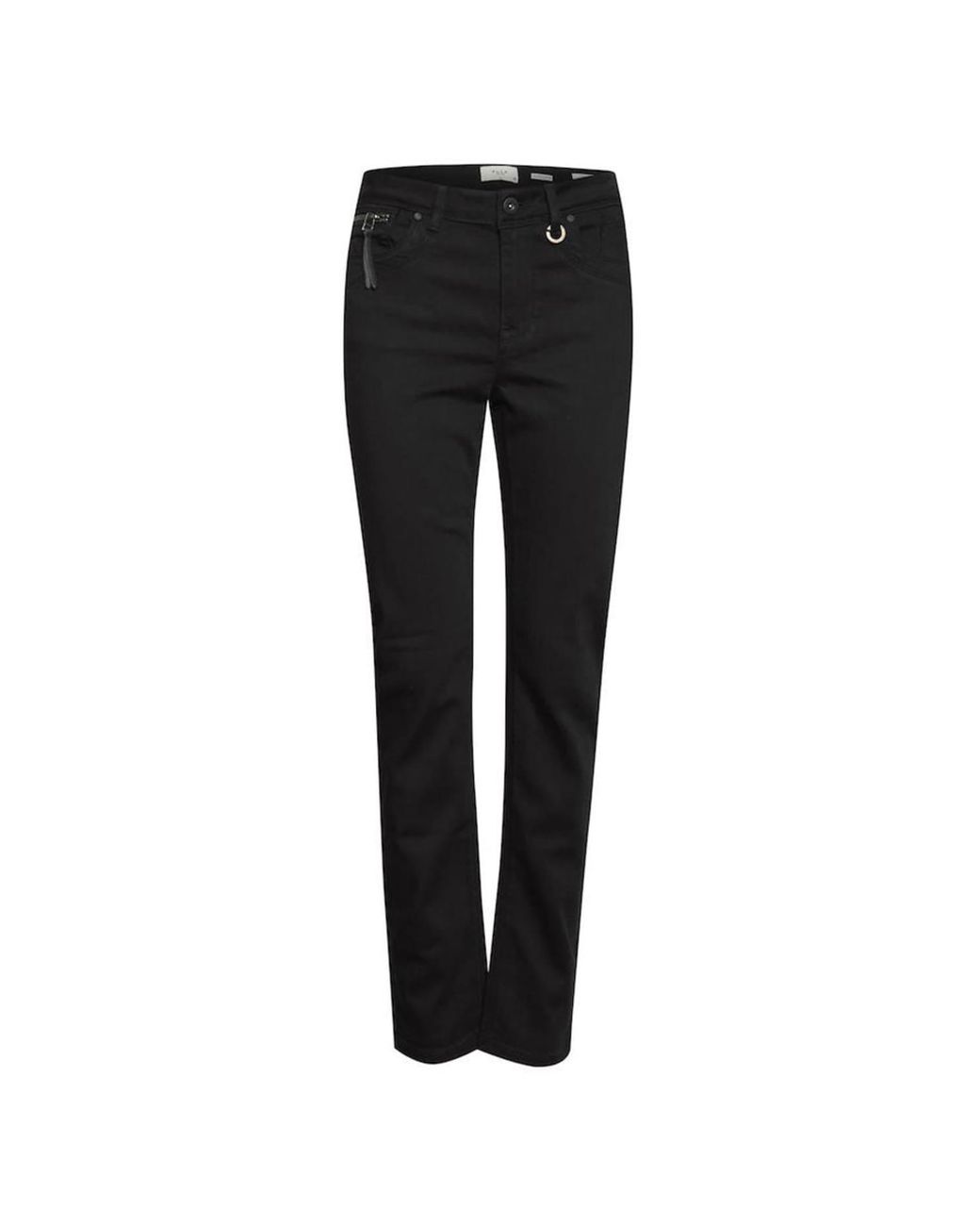 Pulz Black Pzemma Straight Jeans in Blue | Lyst