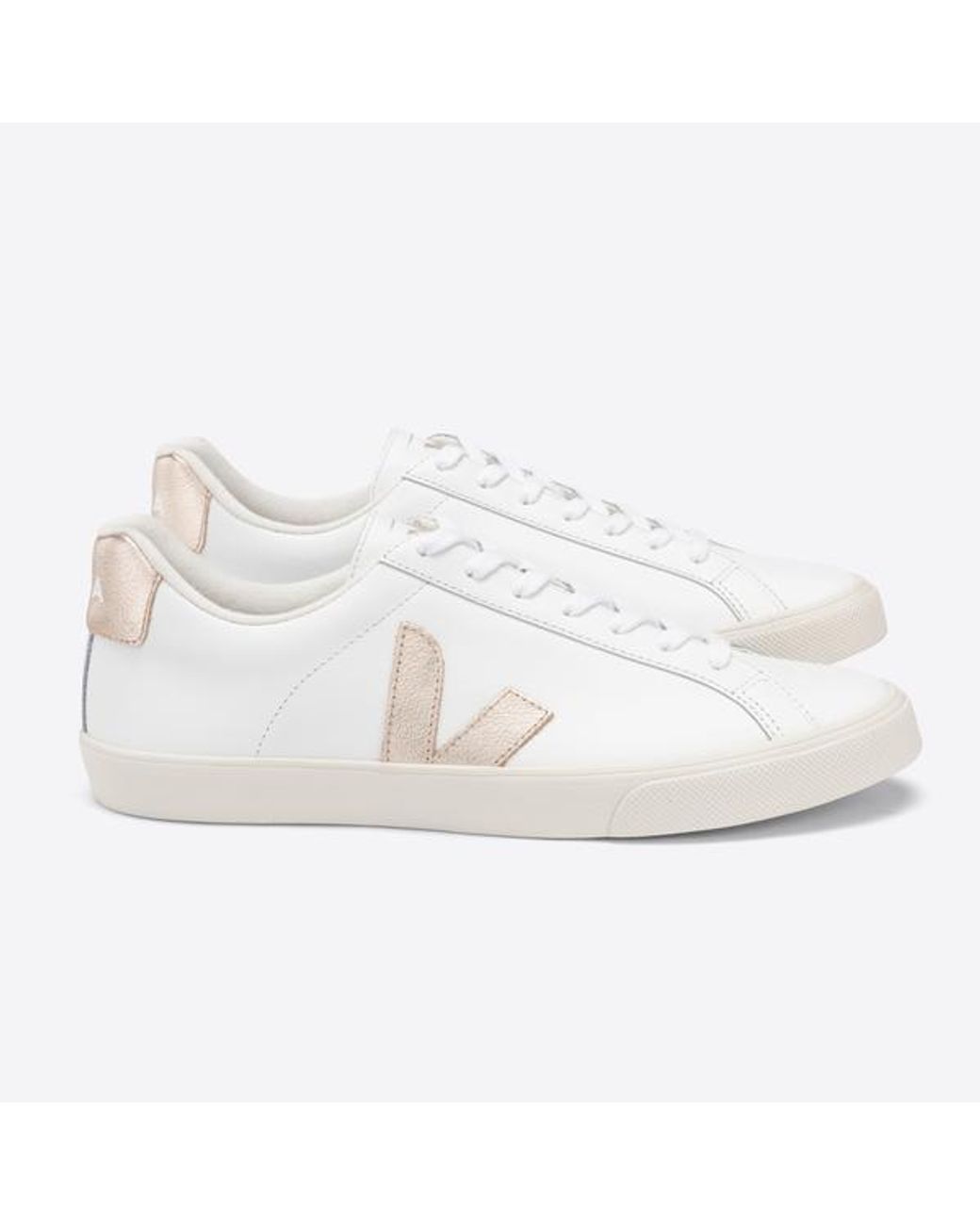 veja esplar leather white platine