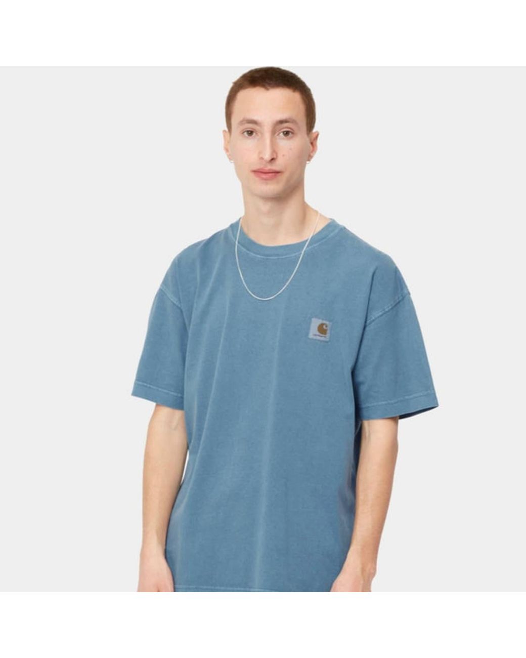 Carhartt S/s Nelson T-shirt Cotton Icy 