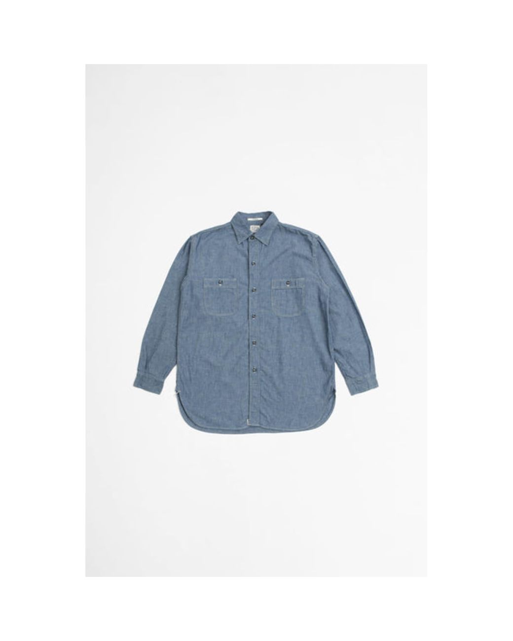 Orslow Vintage Fit Work Shirt Chambray in Blue for Men | Lyst