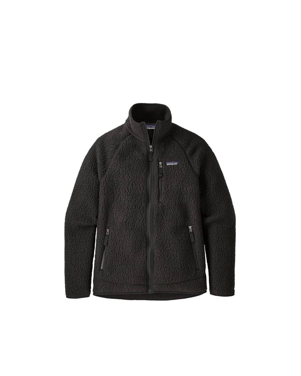 Patagonia Retro Pile Fleece Jacket in Black for Men | Lyst