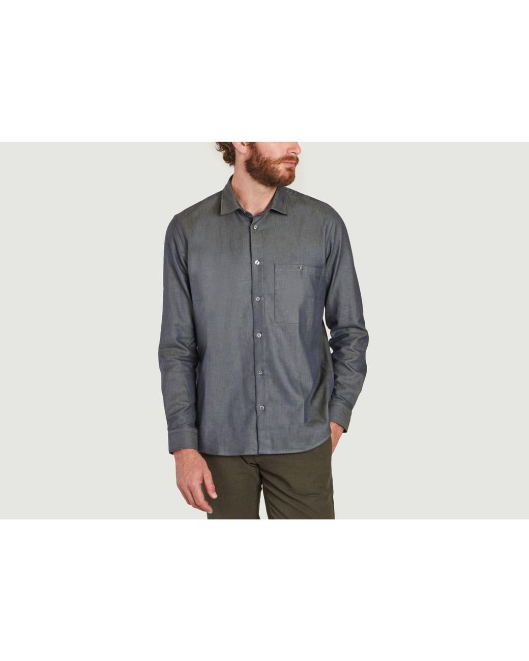 Noyoco Curtis Shirt in Gray for Men | Lyst