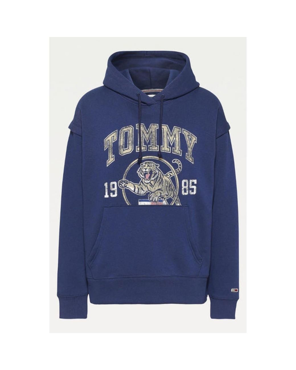 Tommy Hilfiger Oversized College Tiger Sweatshirt in Blue | Lyst UK