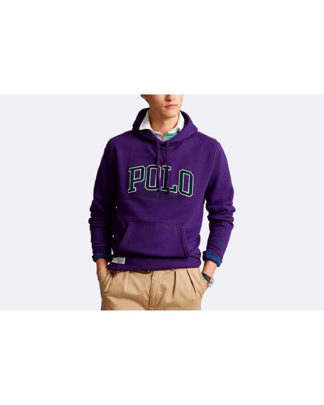Polo Ralph Lauren Polo Hoodie Purple for Men | Lyst