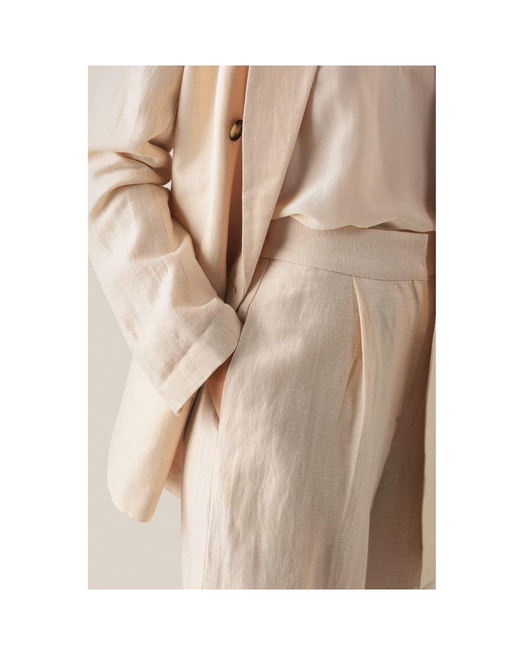 Second Female Lia Trousers in Natural - Save 18% | Lyst