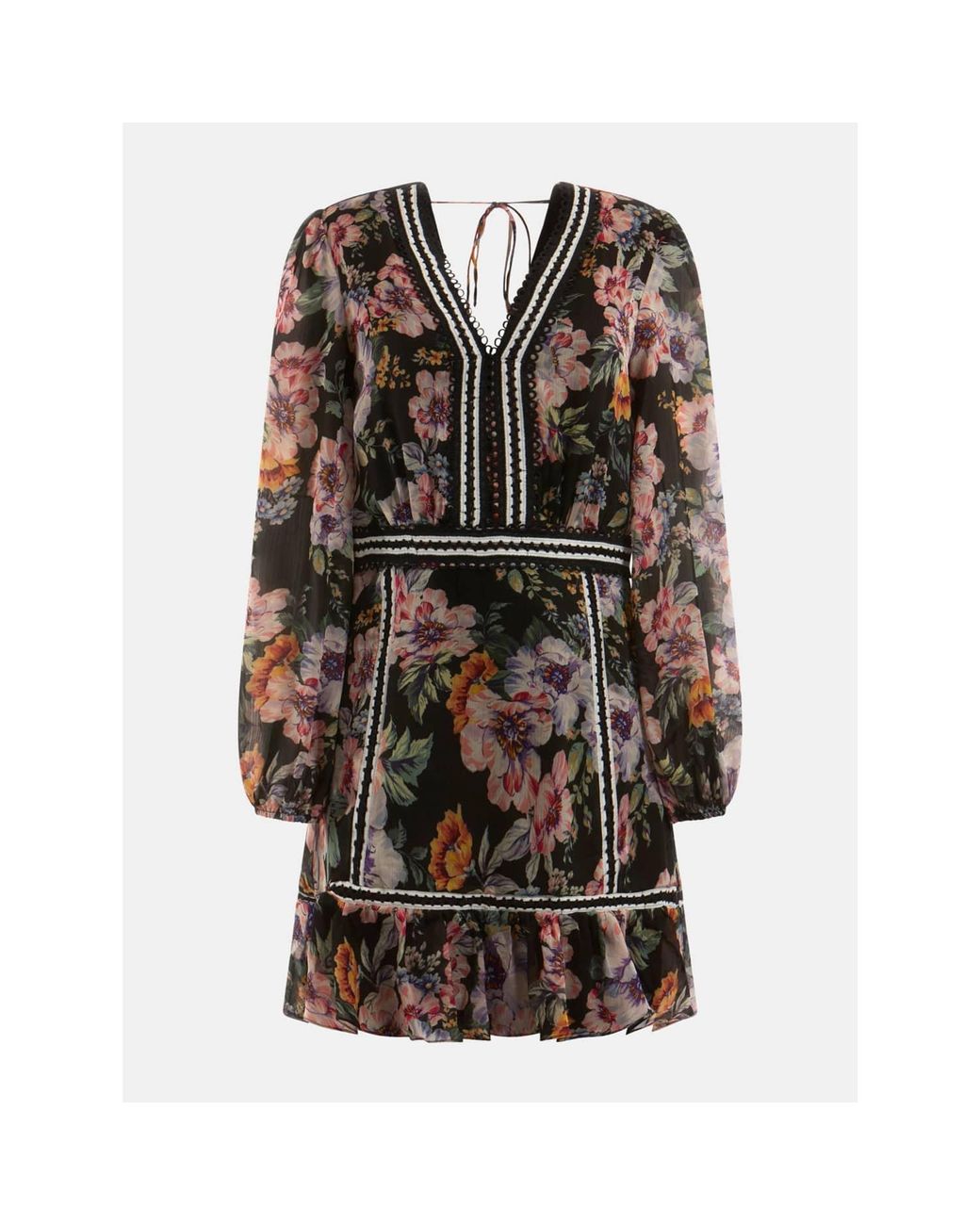 Guess Long Sleeves Ciaobella Elana Dress in Black | Lyst
