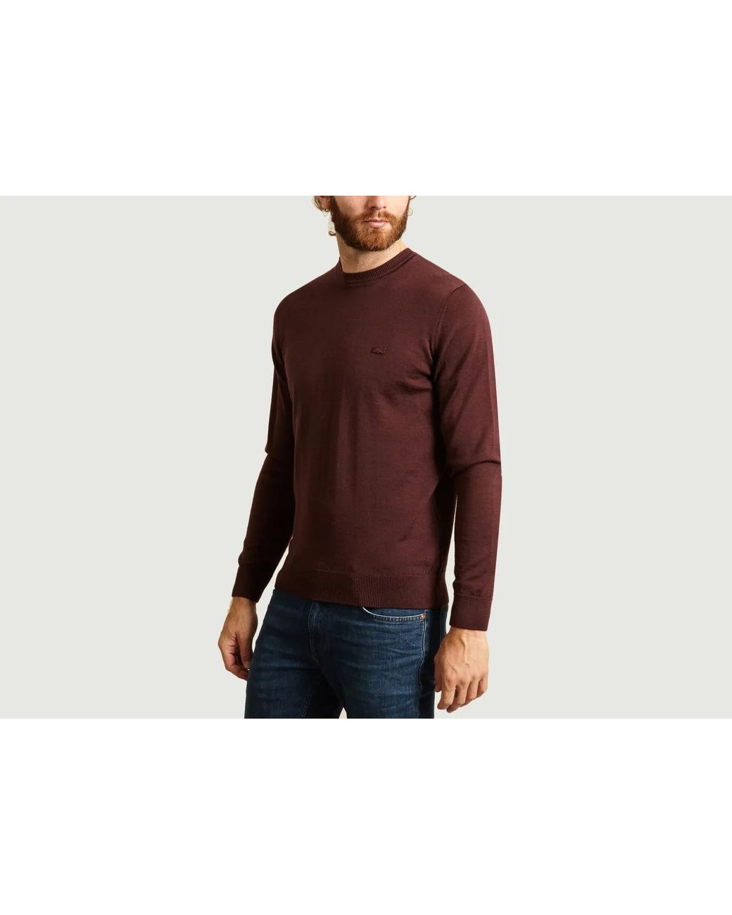 lacoste lambswool jumper