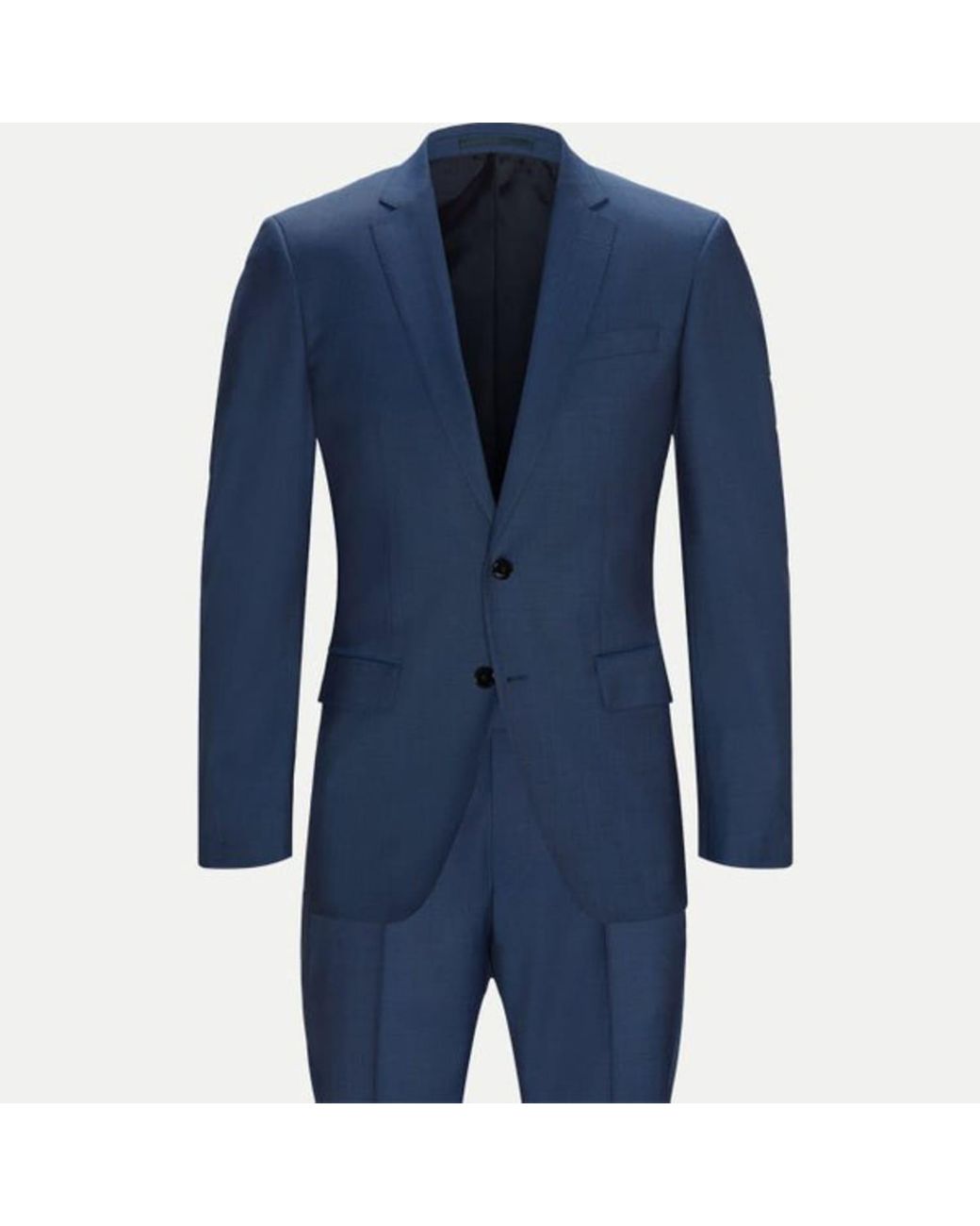 BOSS by HUGO BOSS Light Blue Slim Fit Wool Suit for Men | Lyst