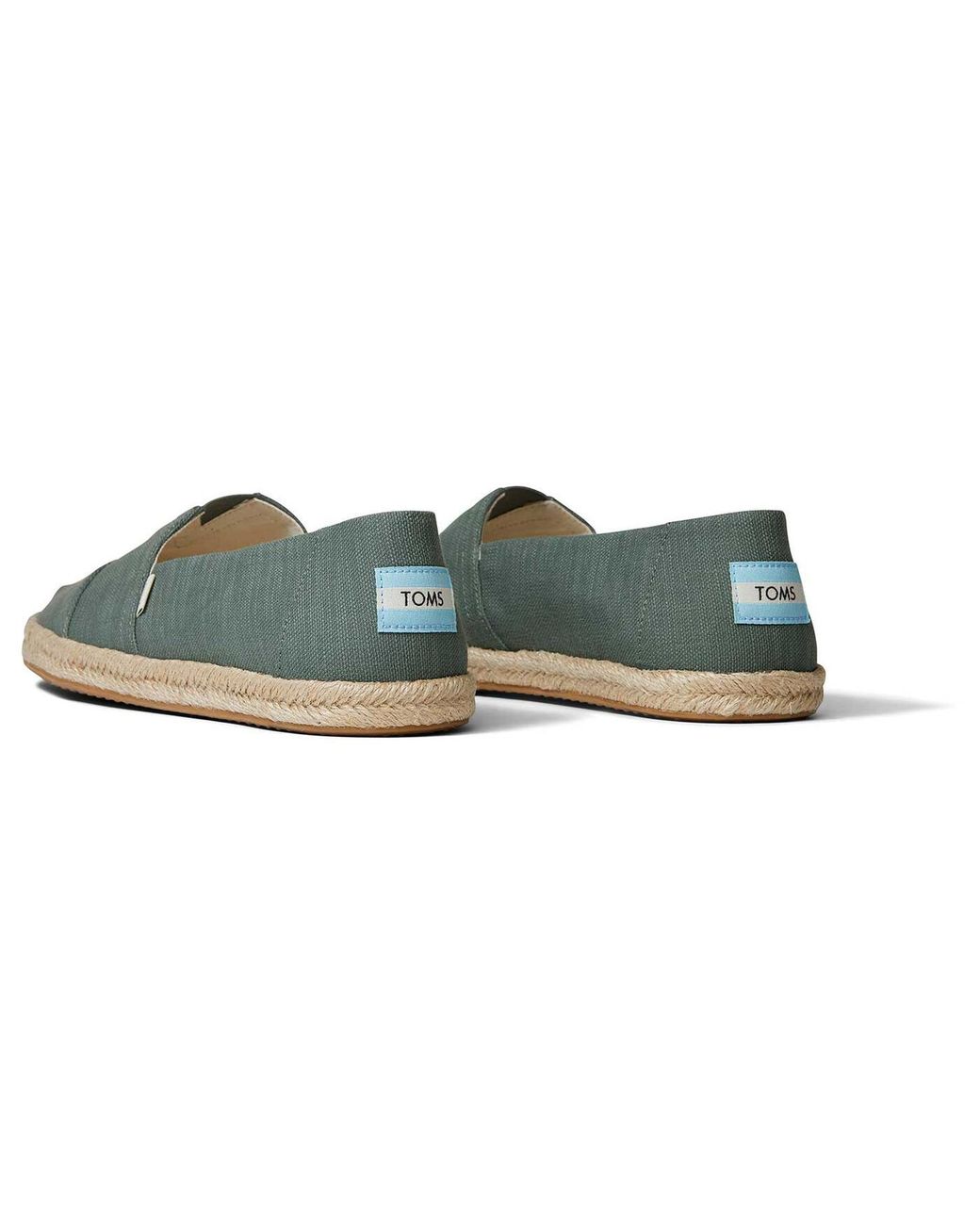 TOMS Cotton Mens Bonsai Green Woven Rope Sole for Men - Lyst