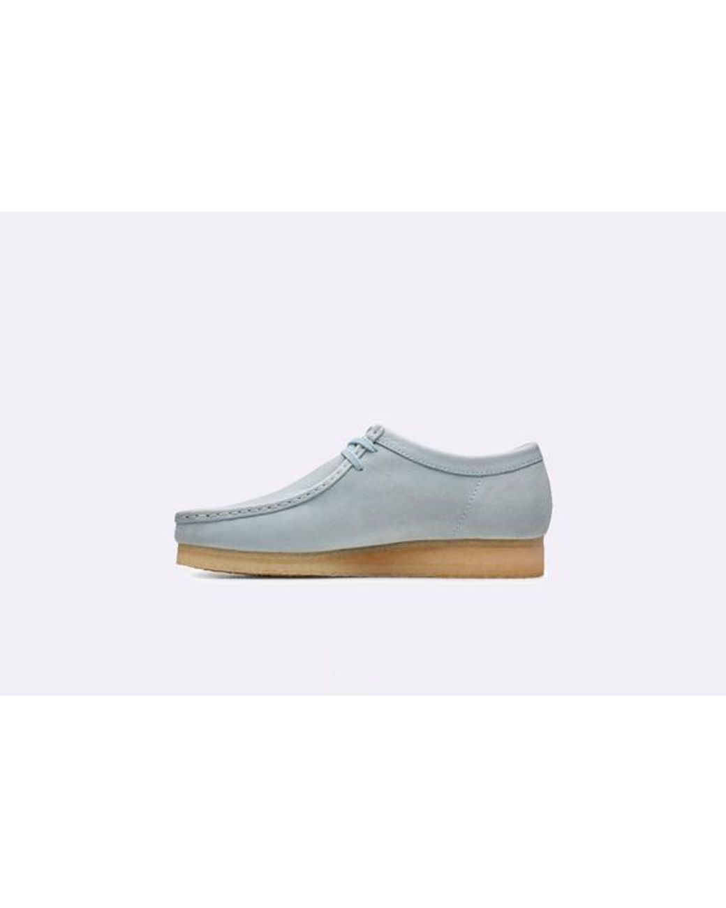 Clarks wallabee on sale light blue