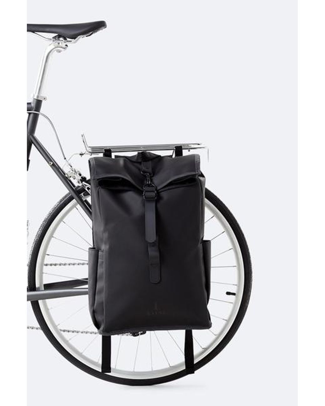 Rains Bike Pannier Rolltop Backpack Bicycle Capsule Collection in Black |  Lyst UK