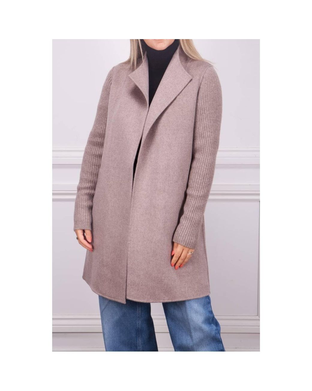 Kinross ribbed sleeve coat sale