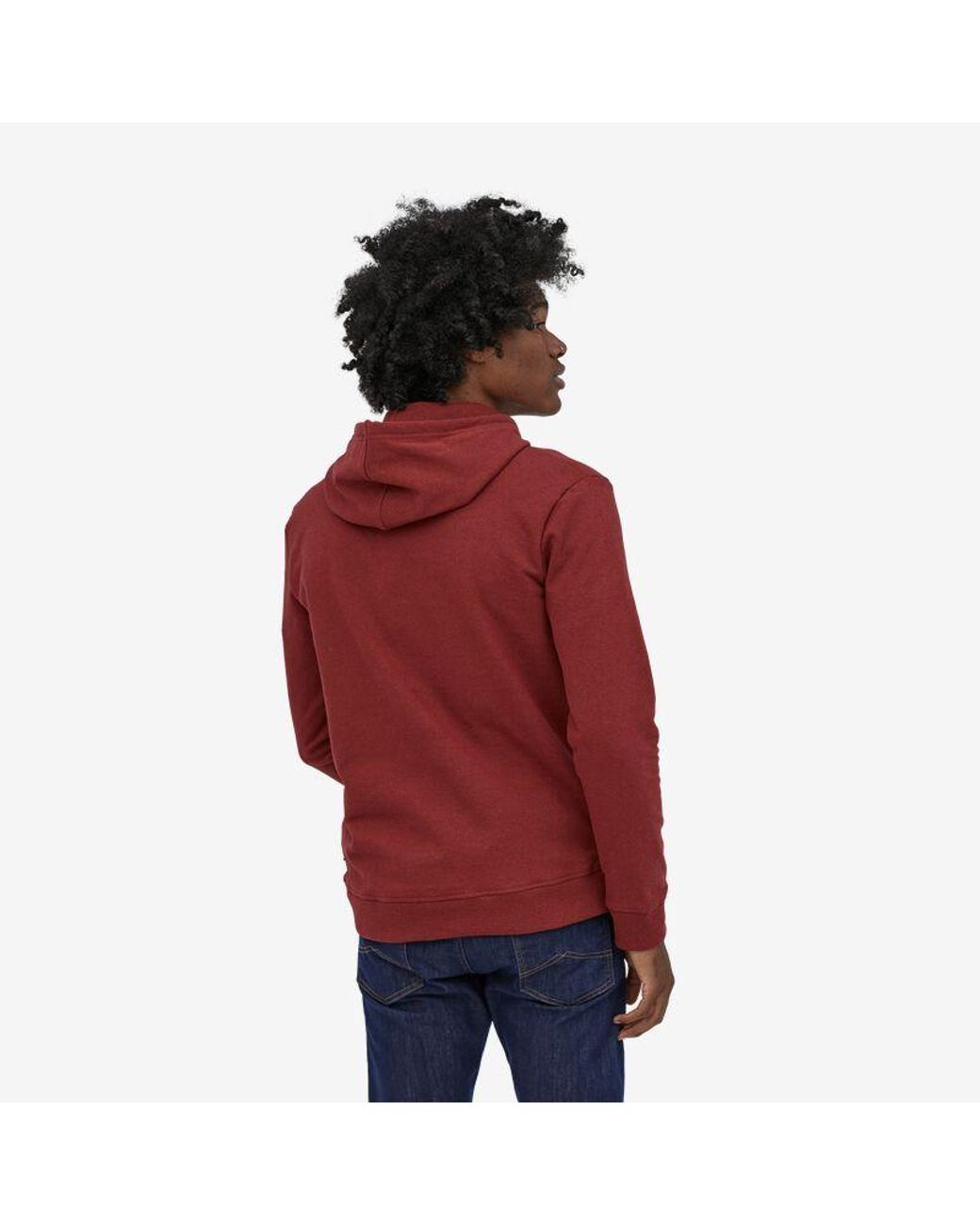 Patagonia Synthetic Barn Red P 6 Logo Uprisal Mens Hoodie for Men - Lyst