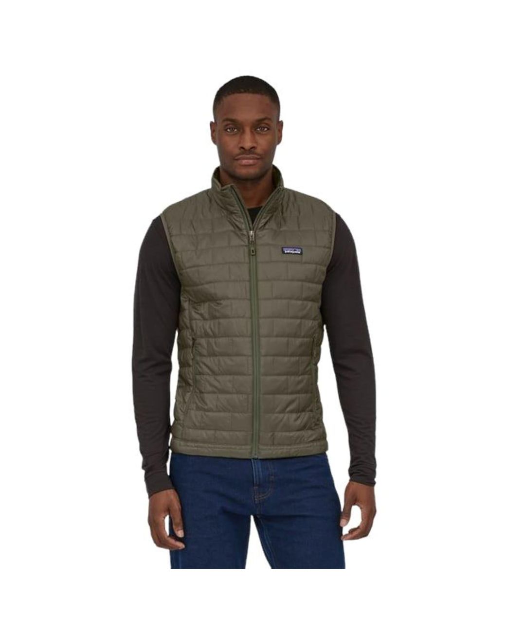 Green patagonia vest sales