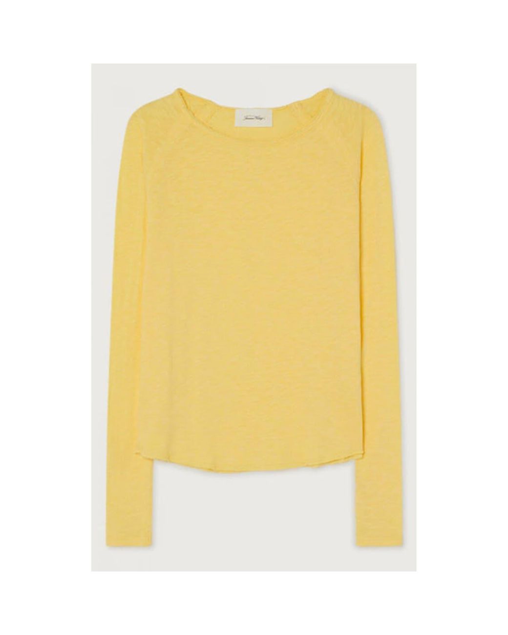 American Vintage Sonoma Long Sleeve T-shirt in Yellow | Lyst