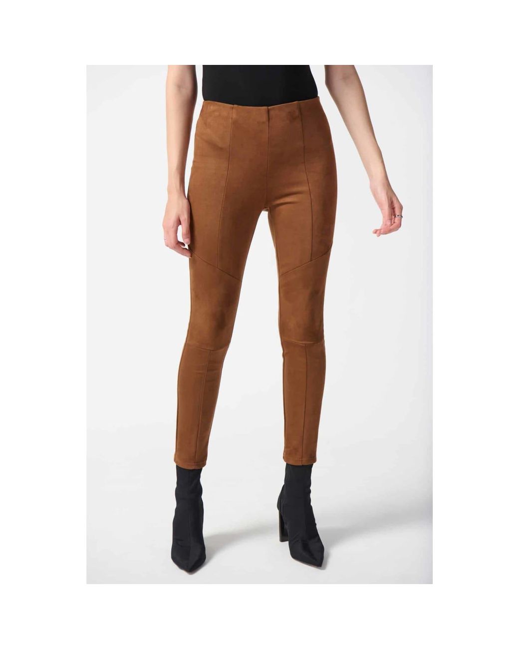 Joseph Ribkoff Scuba Suede Leggings With Knee Cuts in White Lyst