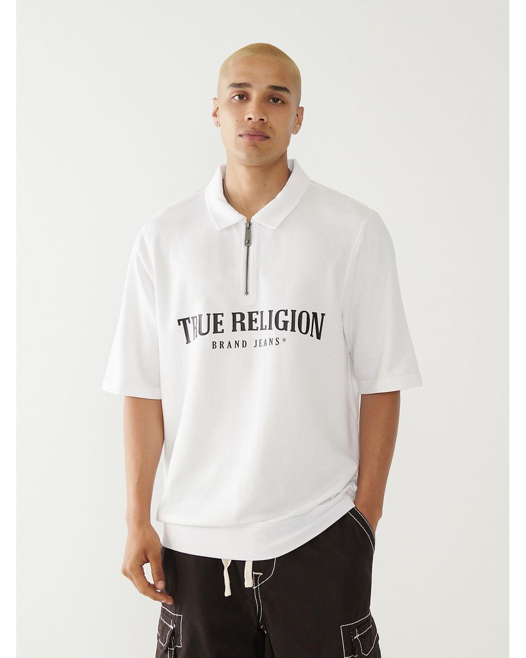 True Religion Cotton Logo Polo Shirt in 