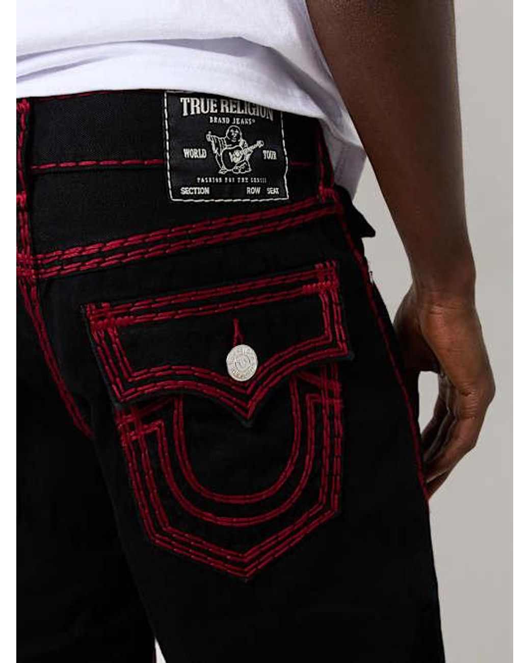 TRUE RELIGION Vinny Super Qt Ultra Baggy Jean in Black for