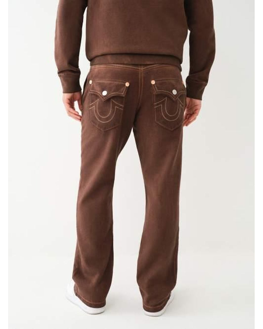 TRUE RELIGION Western Big T Dyed Sweat Pant in Brown for Men | Lyst