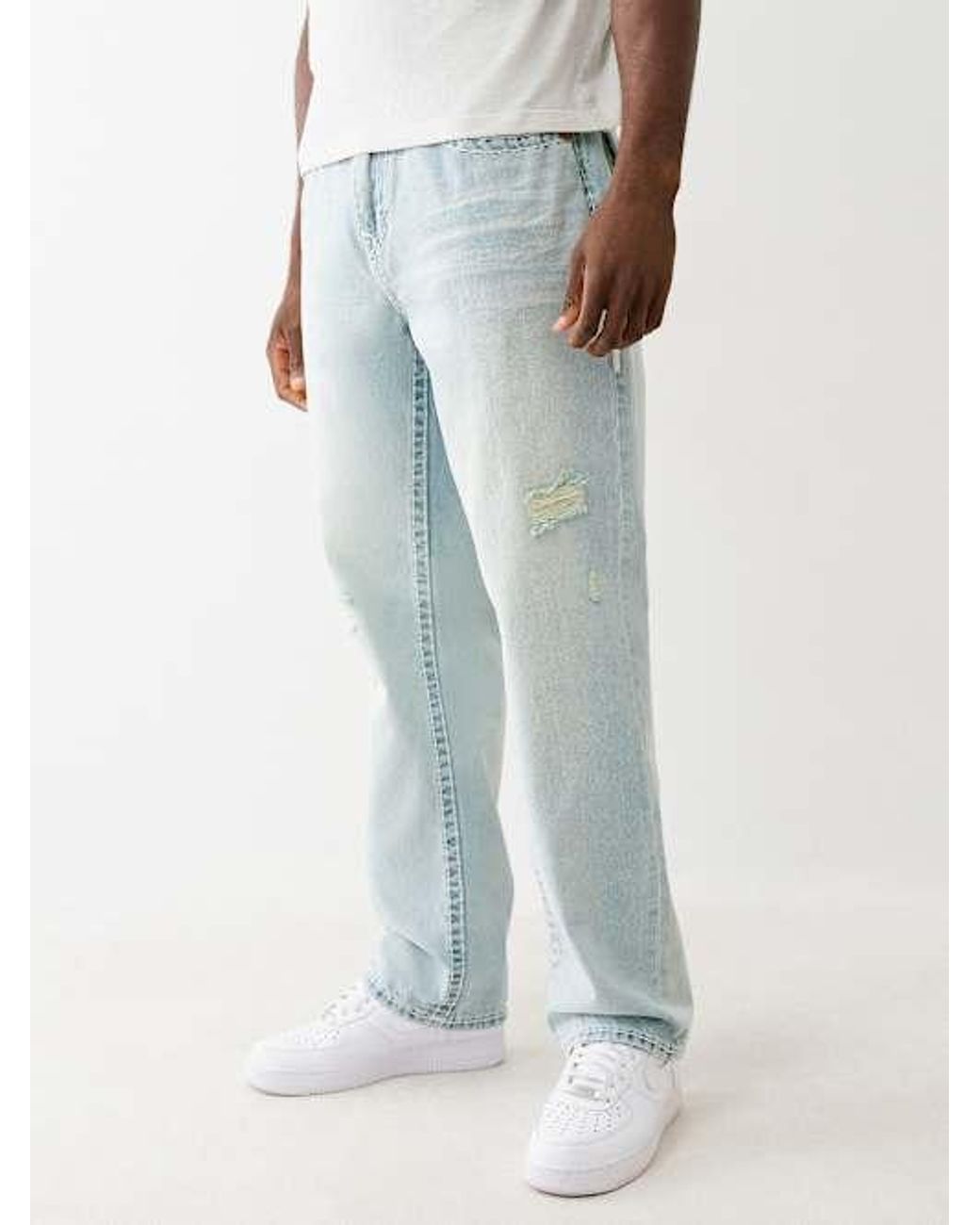 TRUE RELIGION Bobby Distressed Super T Baggy Jean 32