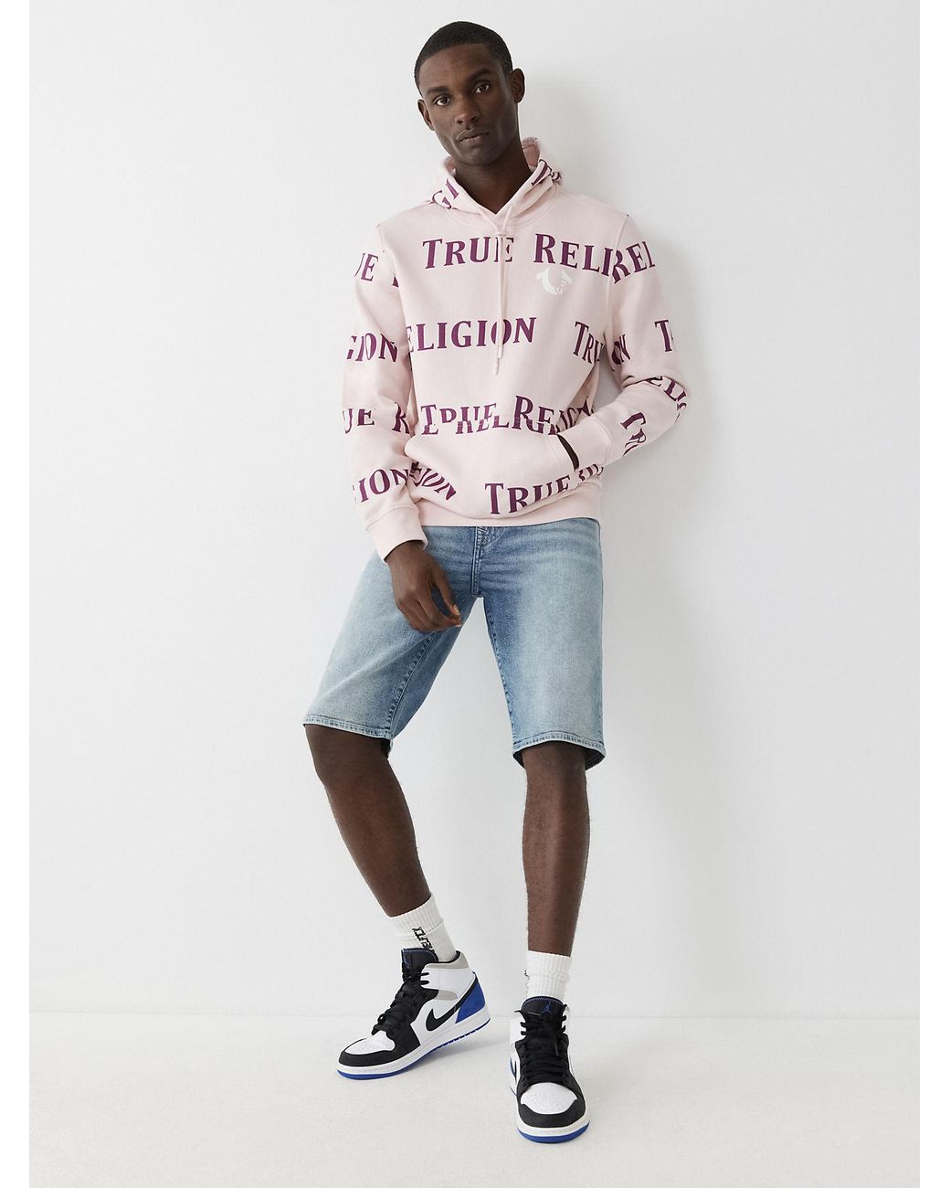 True Religion Cotton Allover Print Logo 
