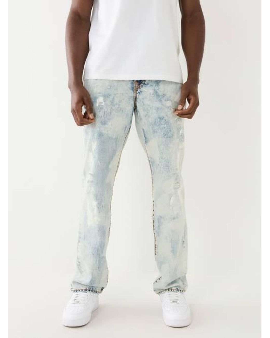 True religion bleached best sale jeans