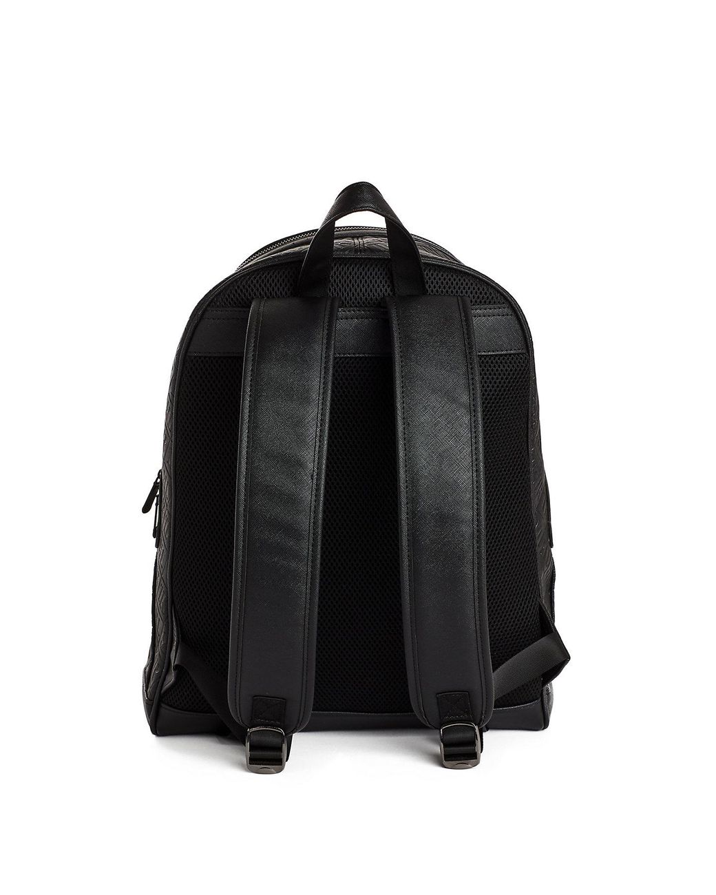 True Religion Embossed Leather Backpack in Black for Men Lyst