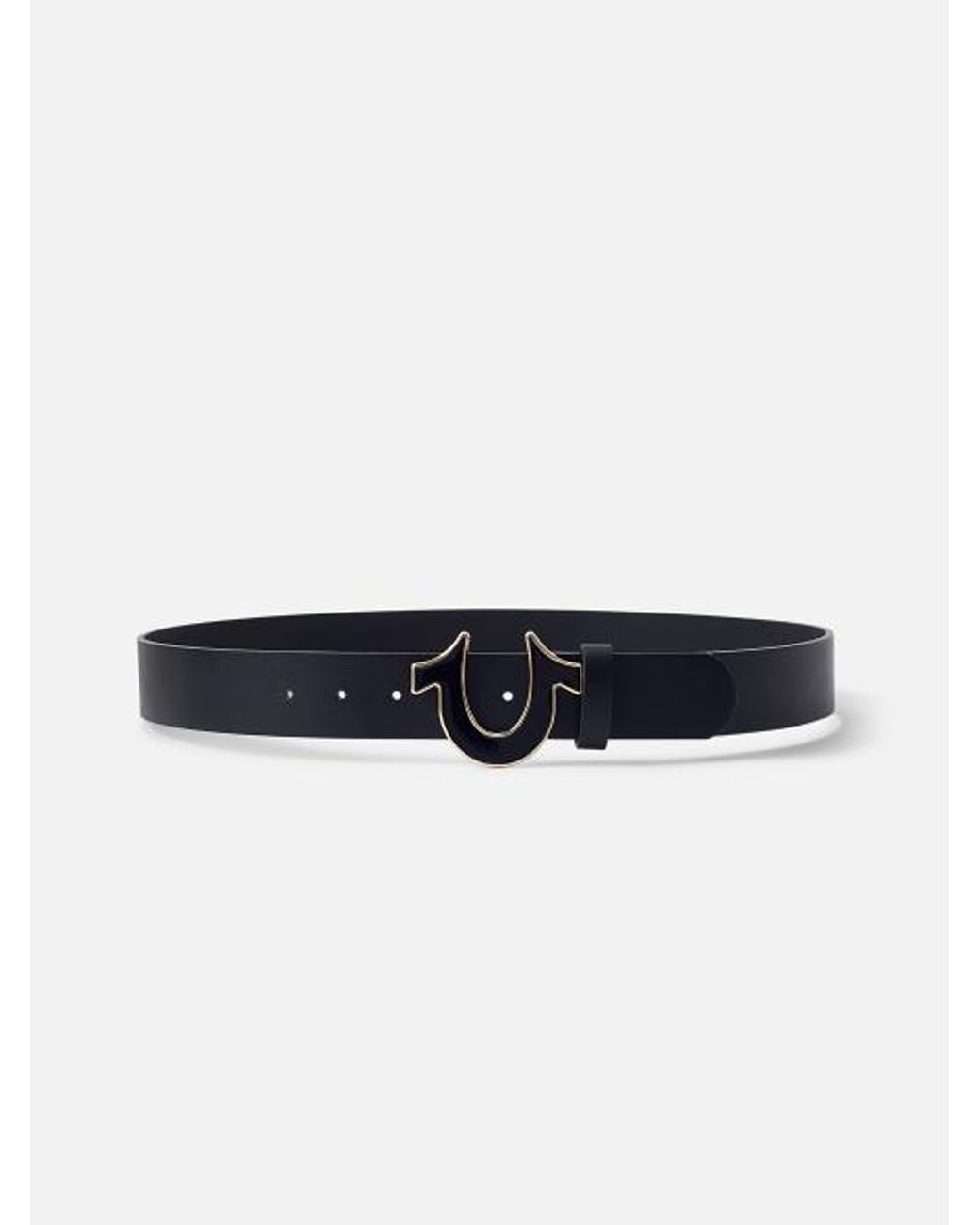 True Religion Horseshoe Buckle Belt in Blue | Lyst
