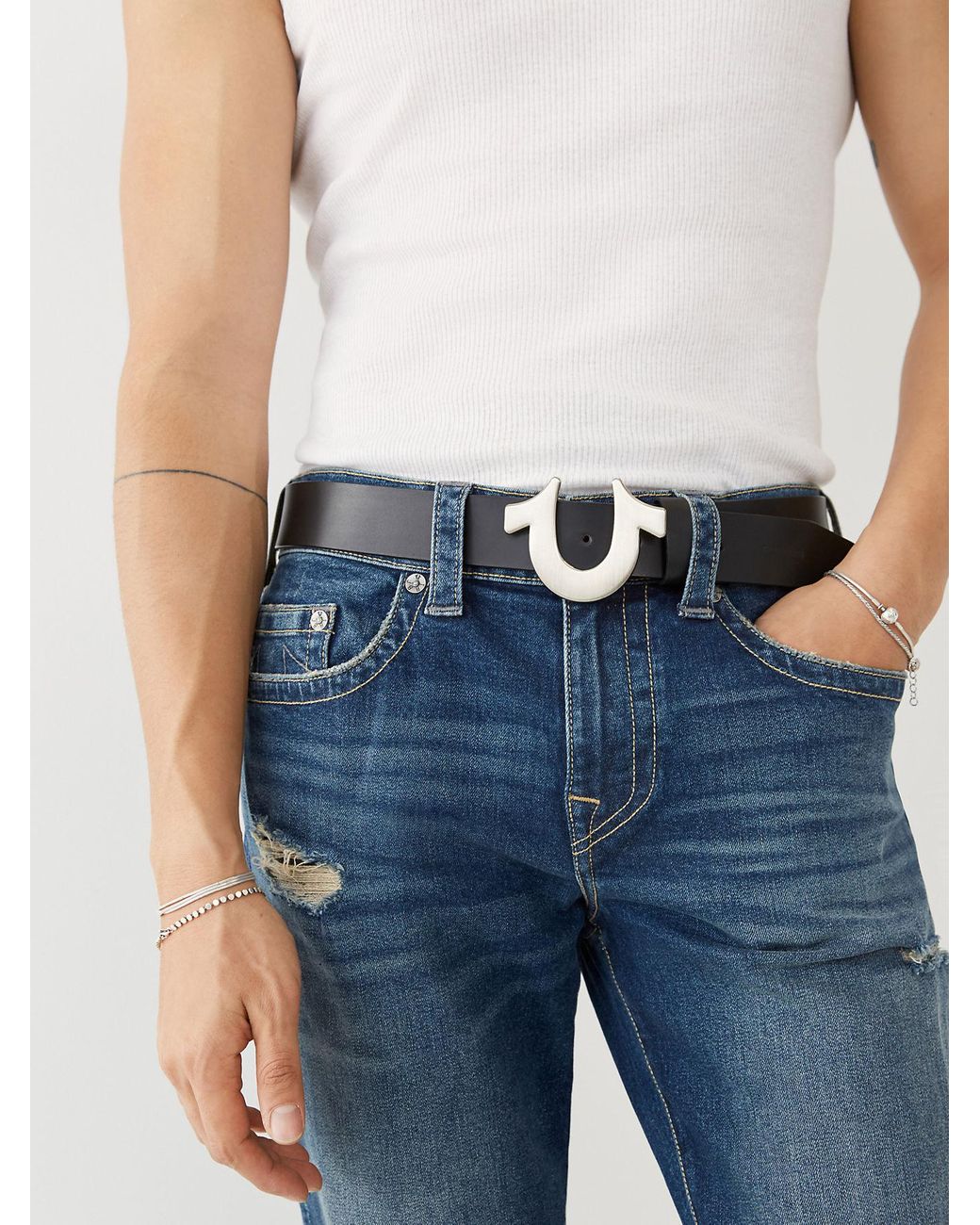 true religion horseshoe belt