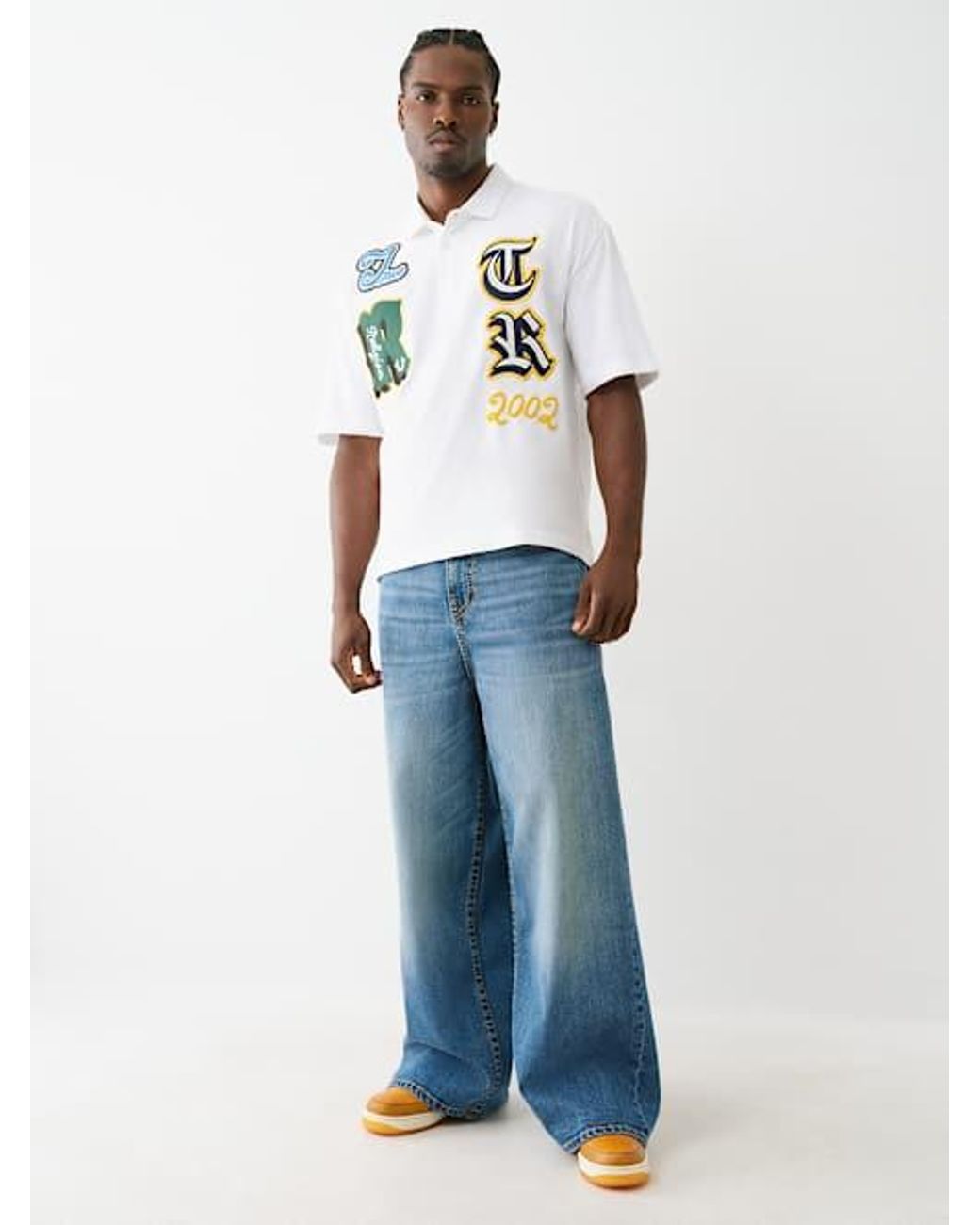 True Religion Mikey Big T Baggy Af Jean 32 in Blue for Men
