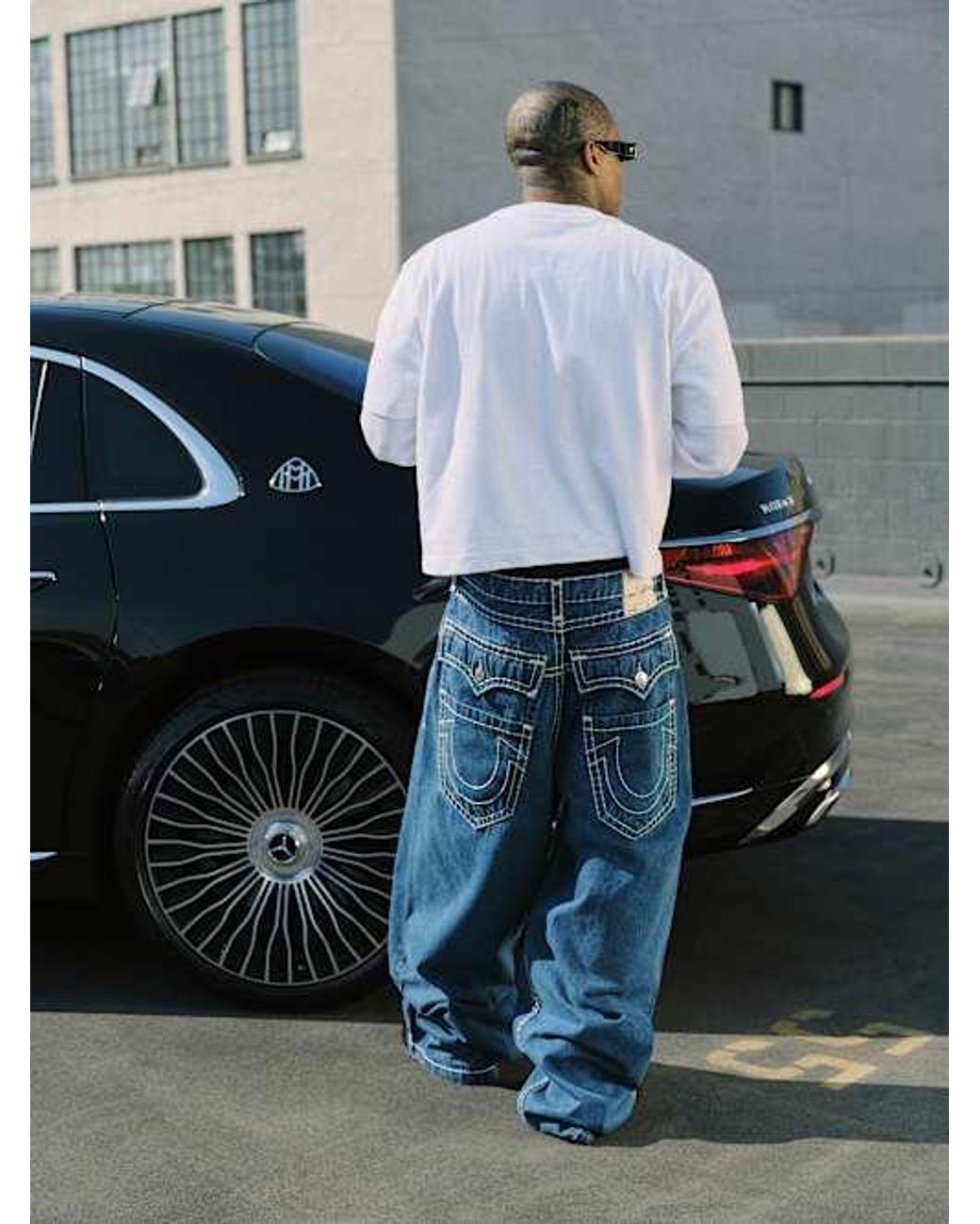 人気☆ True Religion SUPER T XL POCKET BAGGY AF ジーンズ MIKEY SUPER T XL POCKET BAGGY AF JEAN - SUNDANCE MEDIUM WASH