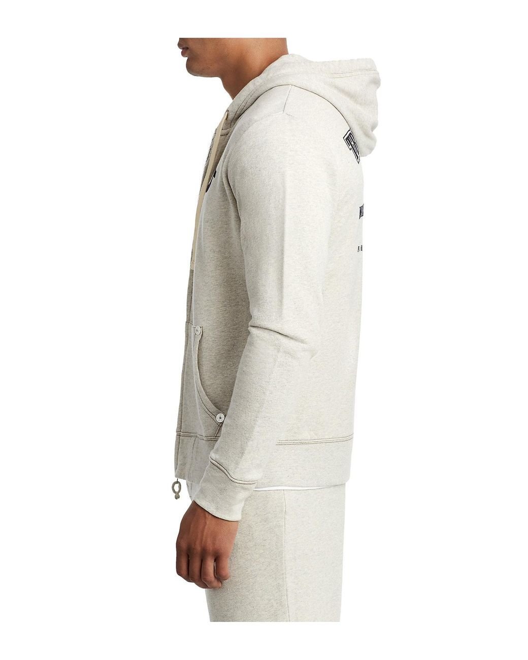 Mens flocked buddha zip up hoodie discount