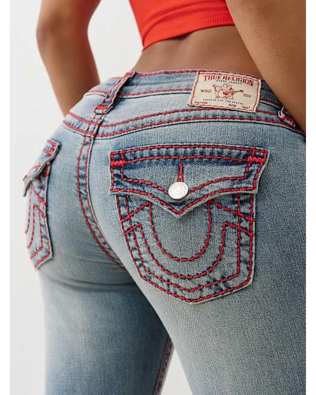 パンツ TRUE RELIGION JOEY SUPER T flare denim JOEY FLARE SUPER T WOMENS JEAN - Shady Blue | True Religion