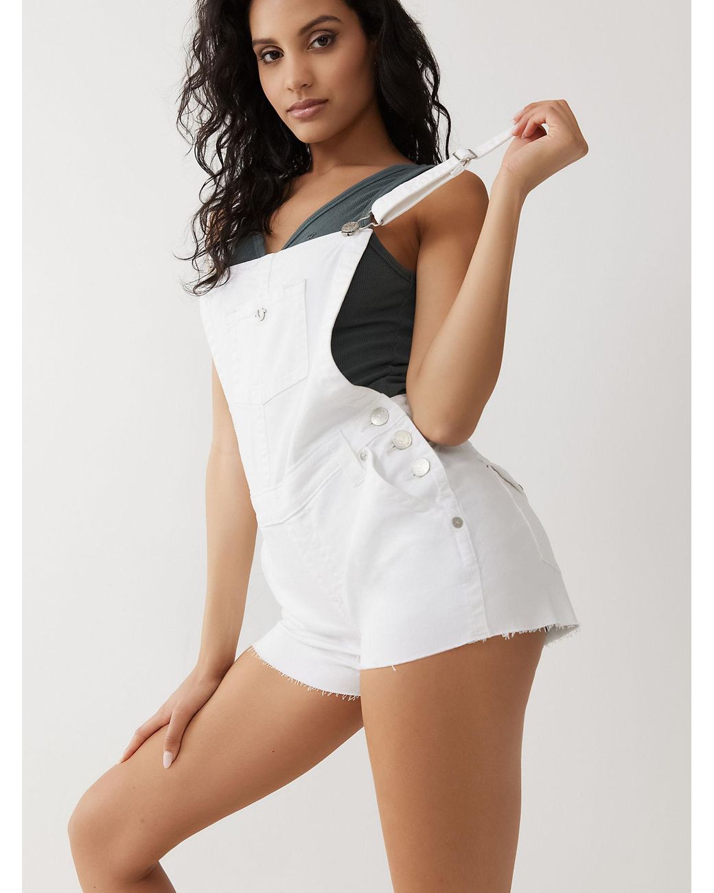 True Religion Denim Short Overall in 