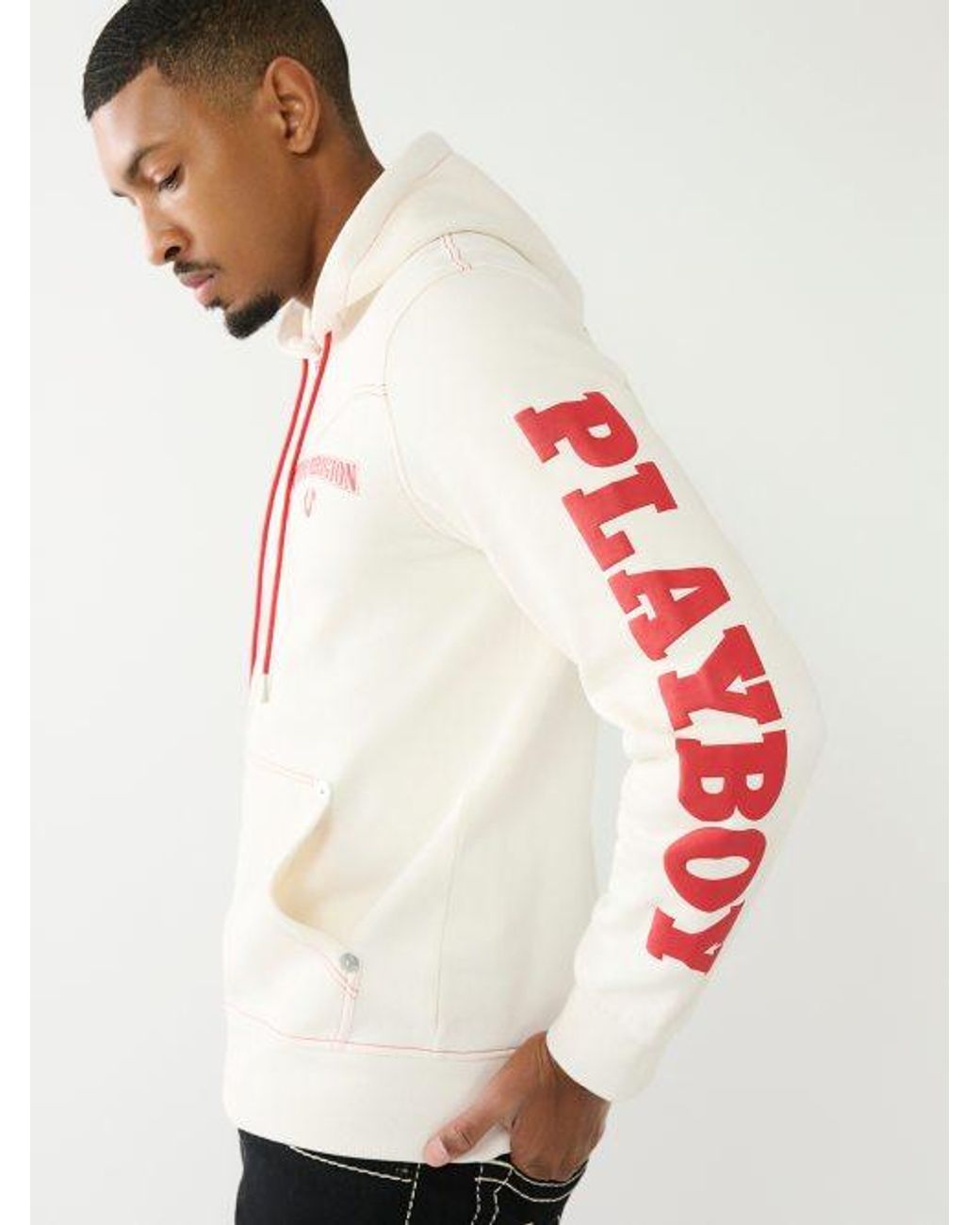 True Religion Playboy X Western Zip Hoodie in White for Men Lyst