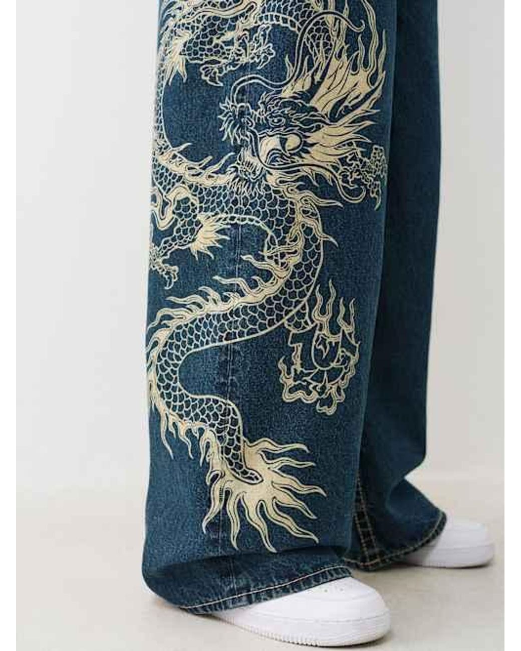 【TRUE RELIGION】★ジーンズ★ MIKEY BIG T FLAP DRAGON 32IN True Religion Mikey Big T Flap Jean Dragon 32in in Blue | Lyst