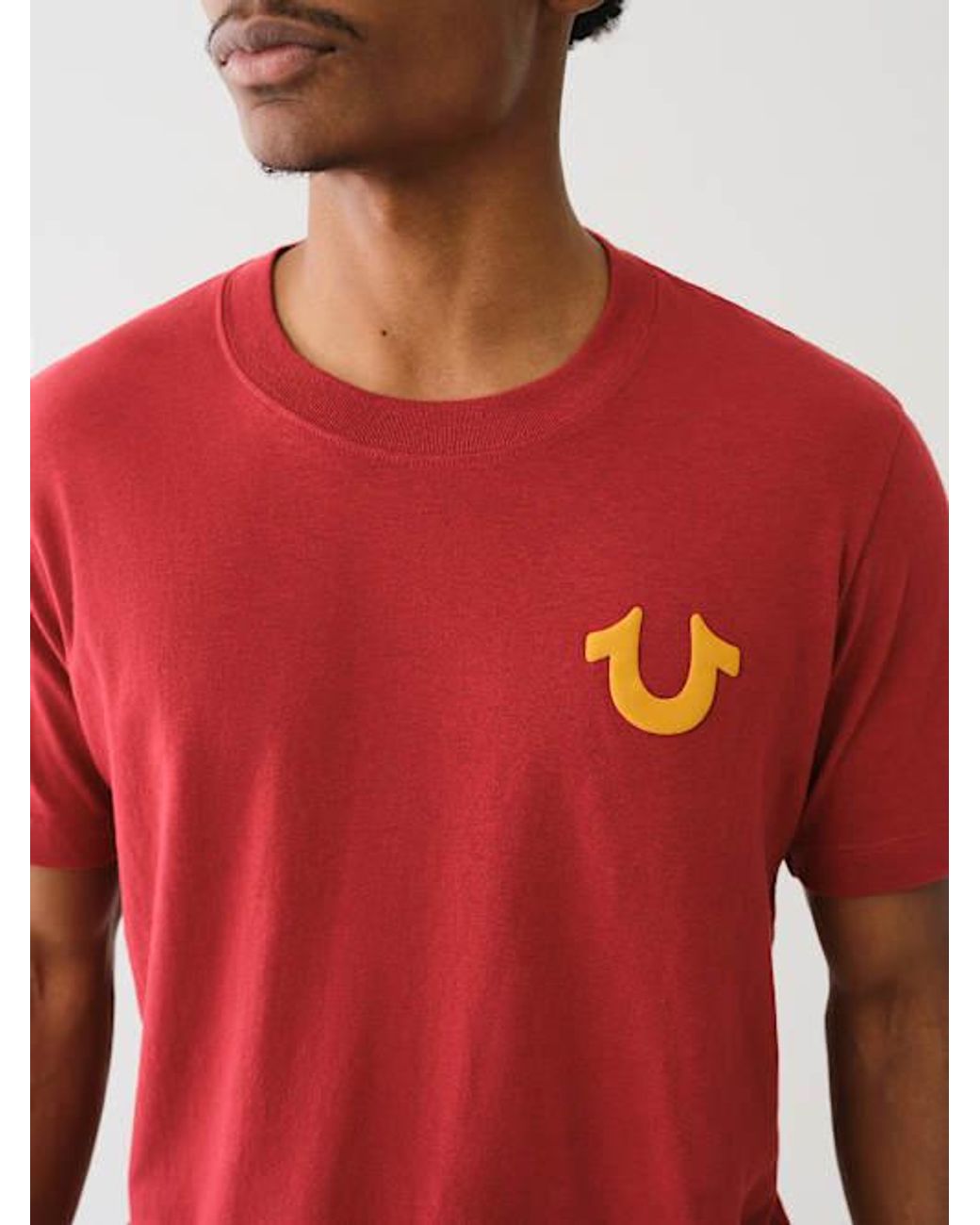 関税込み♪【TRUE RELIGION】PUFF ロゴ入り ★ Tシャツ PUFF LOGO SHORT SLEEVE TEE | True Religion