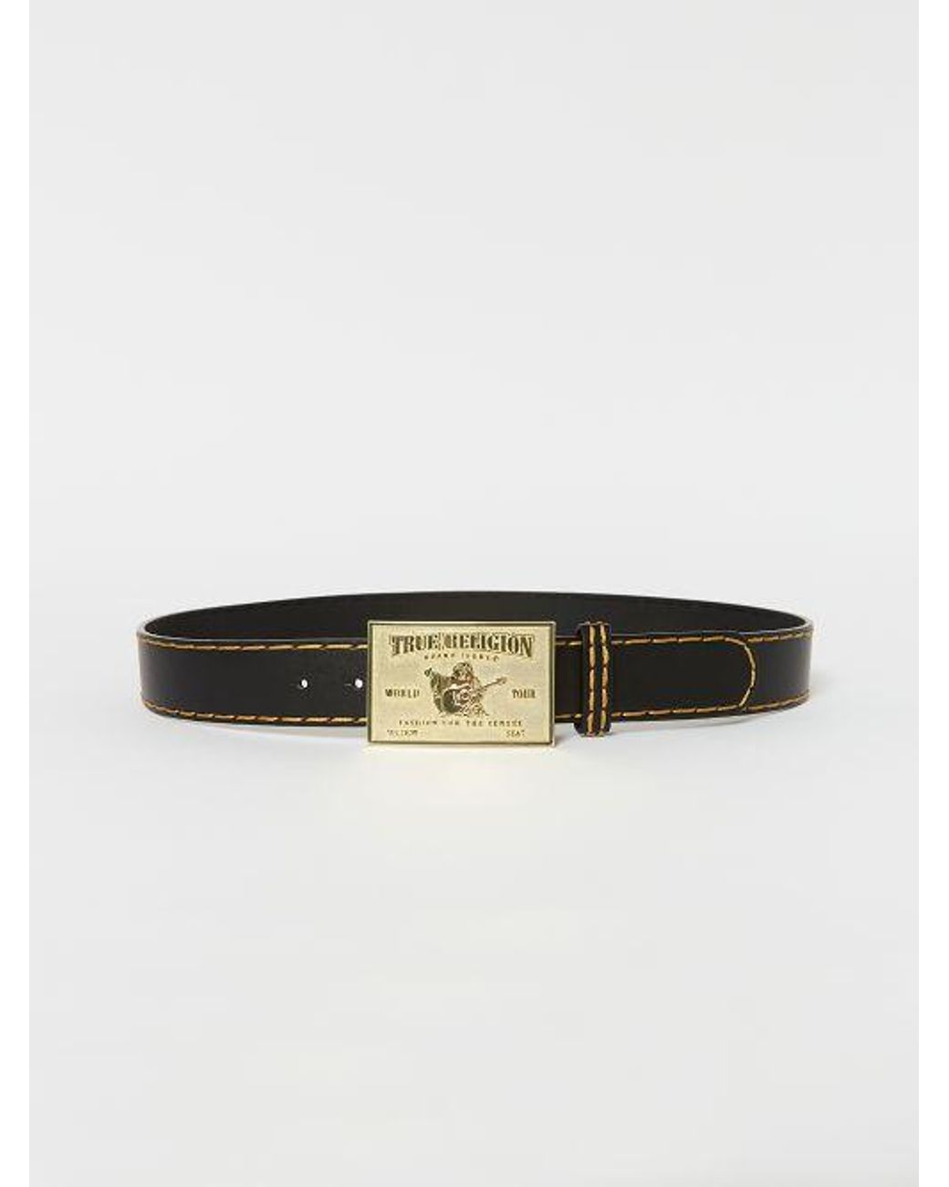 Red Buddha True Religion Belt True Religion Touring Plaque Black