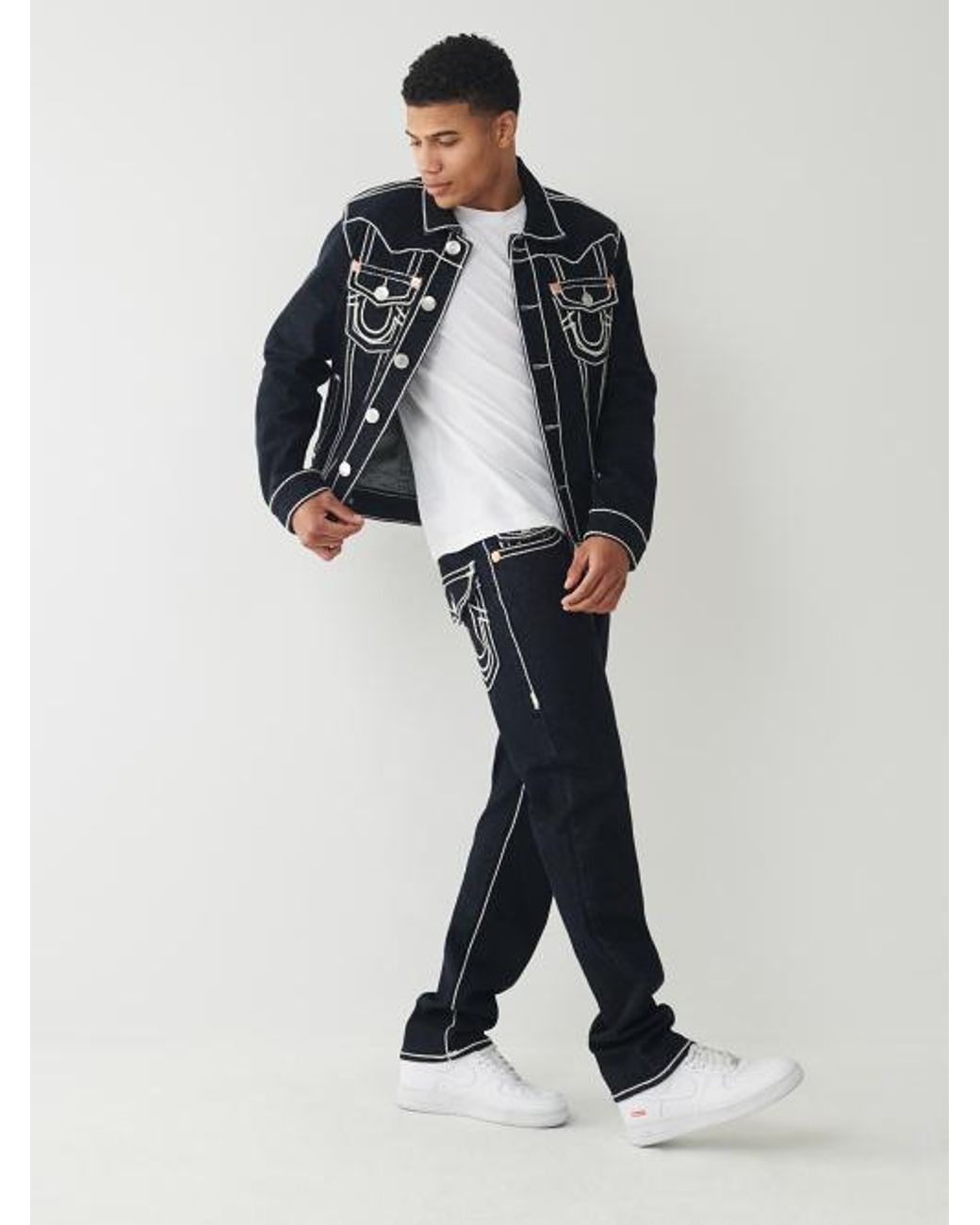 TRUE RELIGION ★【ストレート ジーンズ】RICKY ROPE STITCH growaroundnewarrivals TRUE RELIGION ROCCO SUPER QT SKINNY