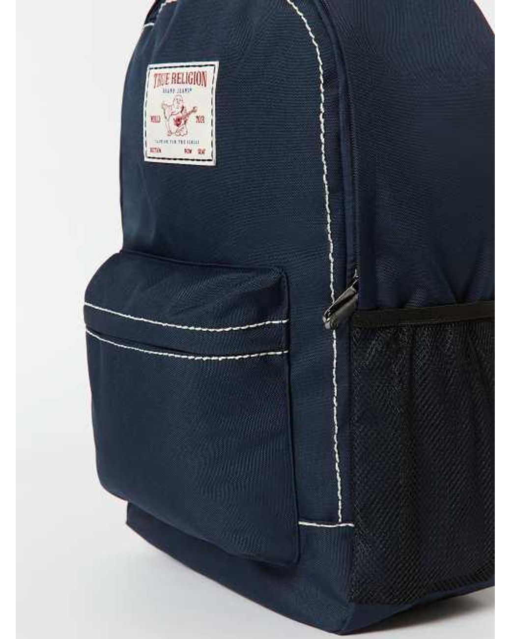 TRUE RELIGION Logo Big T Backpack in Blue | Lyst