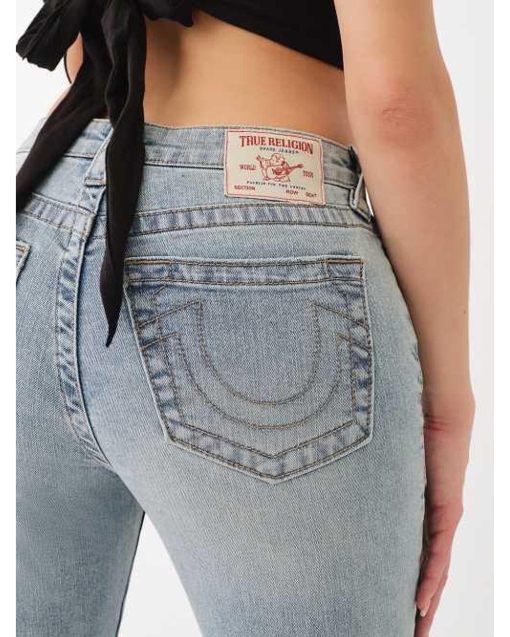 True Religion Paisley High Rise Flare Jean in Blue | Lyst True Religion Paisley High Rise Flare Jean in Blue | Lyst