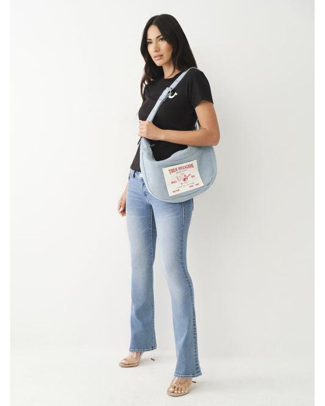 【DISCERNMENT】Patching denim shoulder bag Patched Denim Bag, Shoulder Bag, Jeans Tote - Etsy