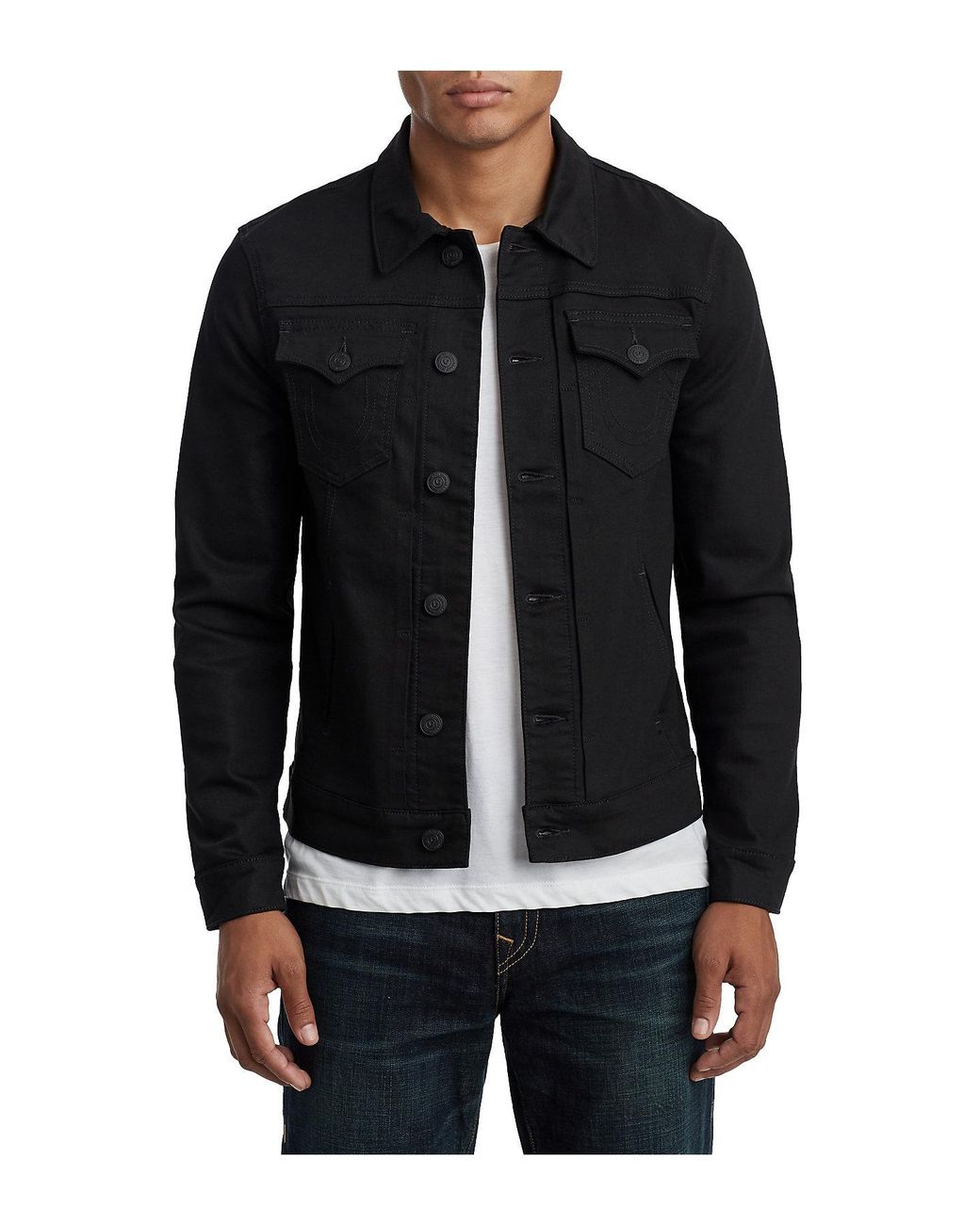 true religion denim jacket mens