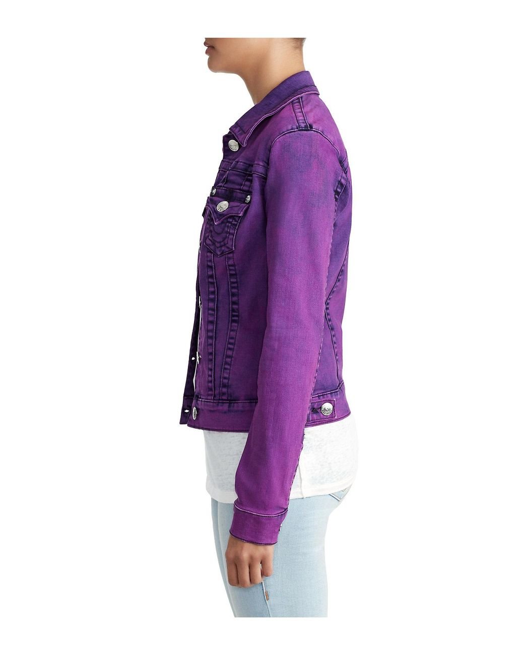 Purple true shop religion jacket