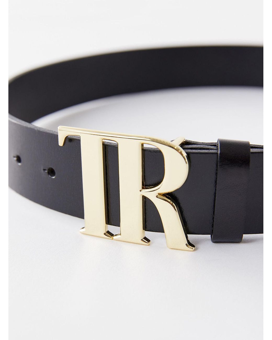 True Religion Tr Gold Buckle Belt in 
