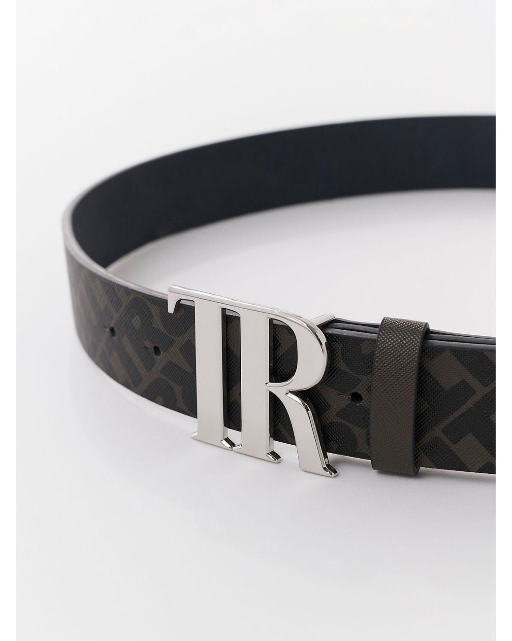 TRUE RELIGION Tr Monogram Belt in White | Lyst