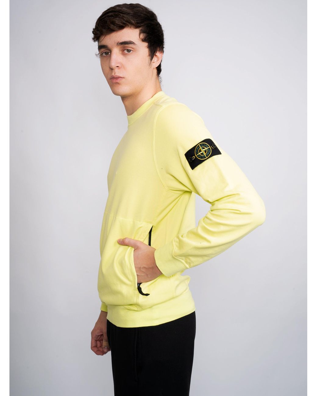 felpa girocollo stone island