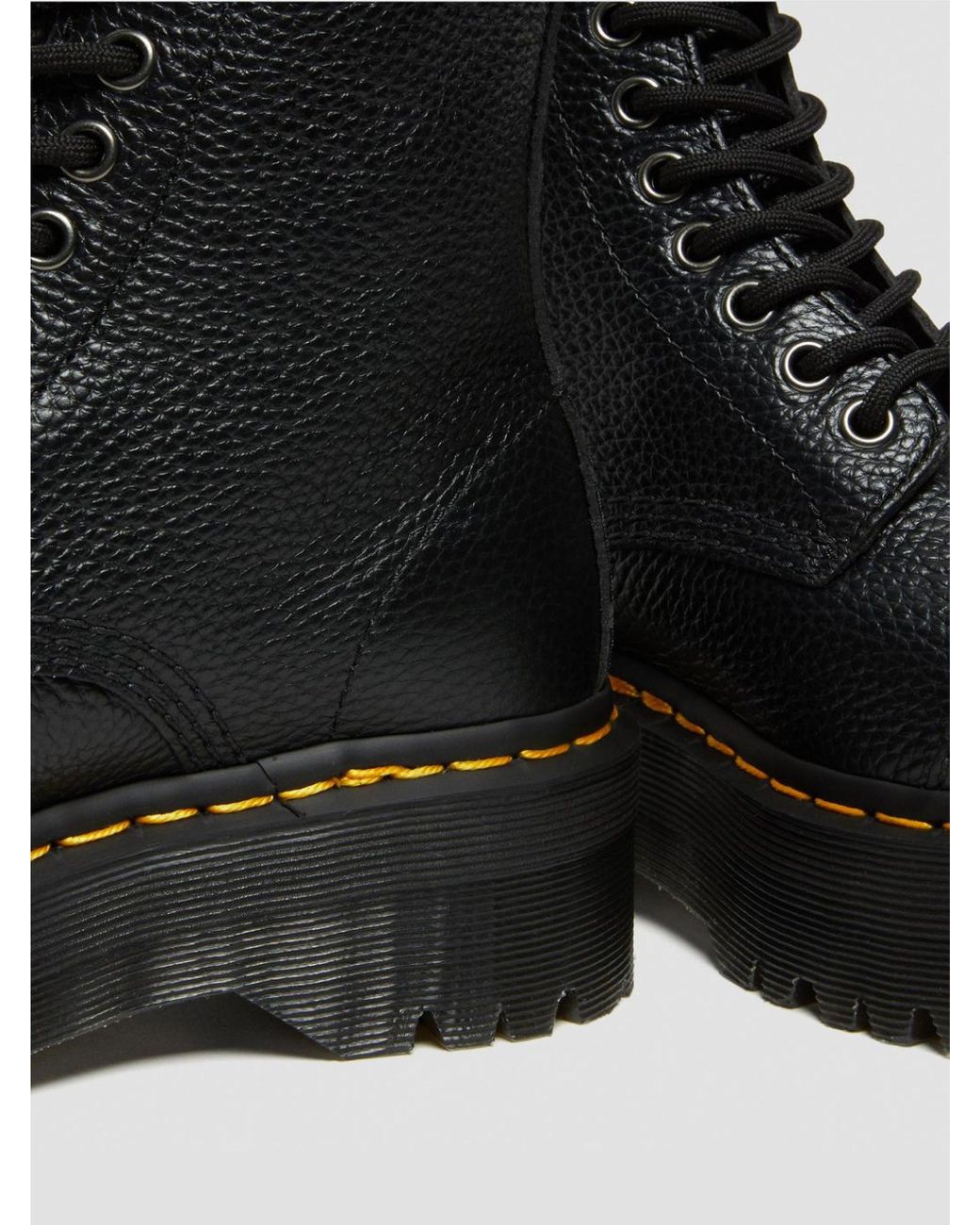 Dr. Martens Black Ankle Boot With Platform And Zip | Lyst