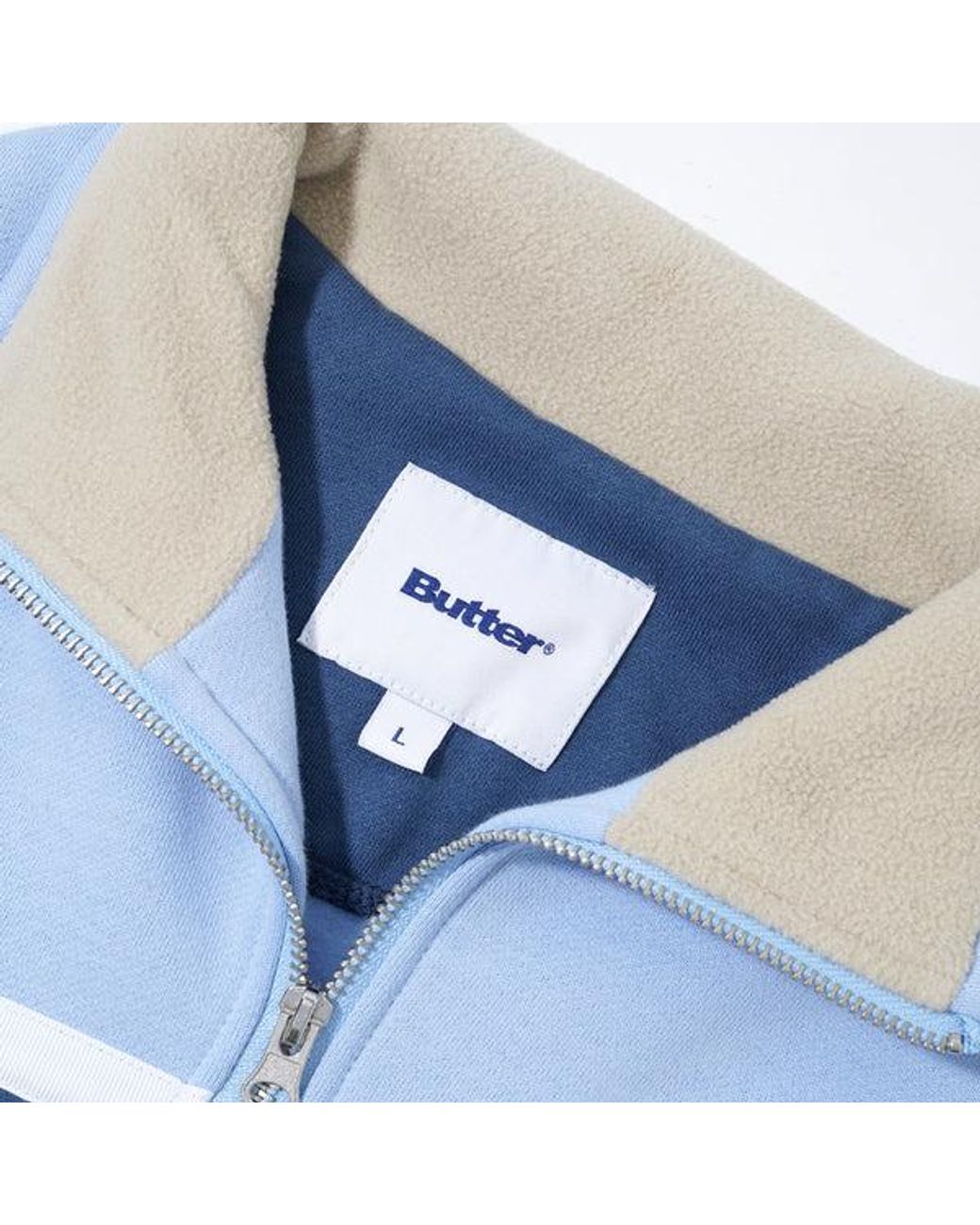 Butter Goods Northcliffe 1/4 Zip Pullover in Blue for Men | Lyst